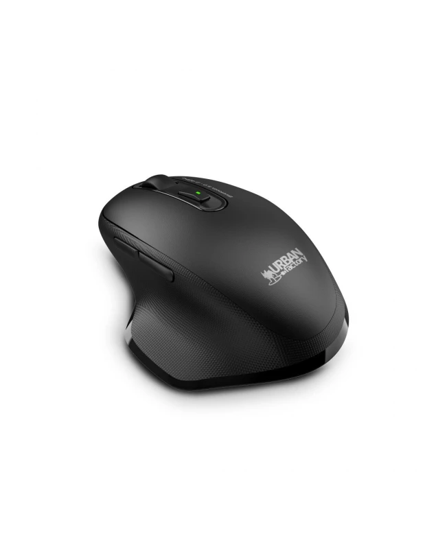 Image of Urban Factory Urban Factory ONLEE PRO DUAL: ERGONOMIC BlueTOOTH AND 2.4GHZ MOUSE 1600DPI - RECHARGEABLE - BLACK BTM10UF