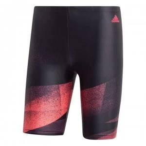 image of adidas Mens Fit Tky Swim Jammer - Black/Pink