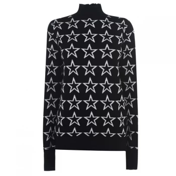 image of Linea Woolcash Turtle Neck Jumper - Star