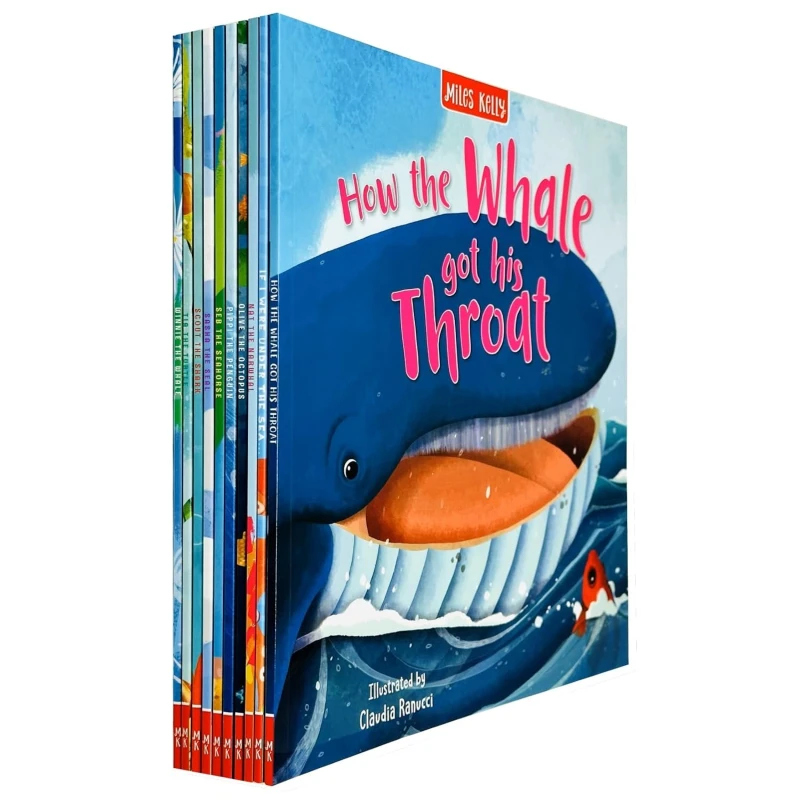 Image of Stories From the Sea 10 Tales of Wild Animals Beneath the Waves Children's Books Collection Set Miles Kelly Books