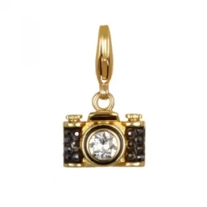 image of Ladies Karl Lagerfeld Gold Plated Camera Charm