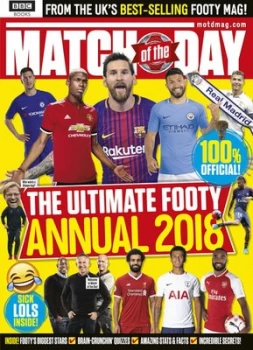 Image of Match of the Day Annual 2018 Hardback