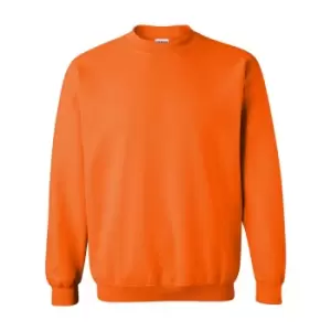 Image of Gildan Heavy Blend Unisex Adult Crewneck Sweatshirt (2XL) (Safety Orange)