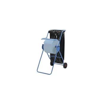 Image of Mobile Stand Large Roll Wiper Dispenser 6155 - Blue - Kimberly Clark Professional