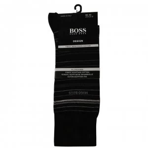 Image of Hugo Boss Multi Strip Socks Black