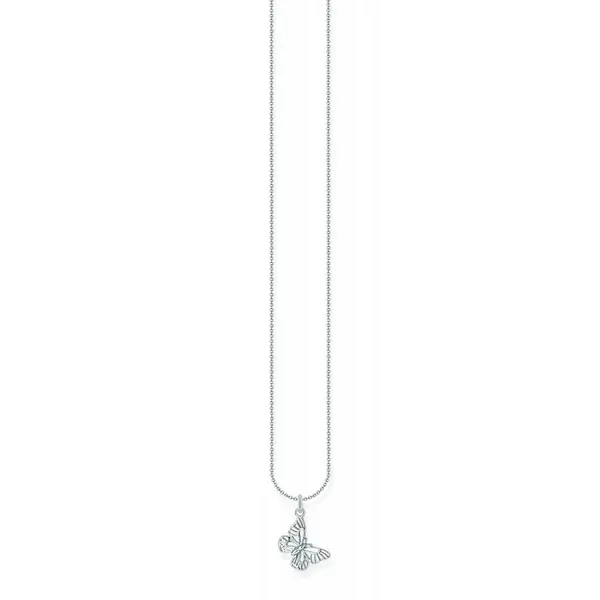 Image of Thomas Sabo KE2223-001-21-L45V Butterfly Pendant Sterling Jewellery