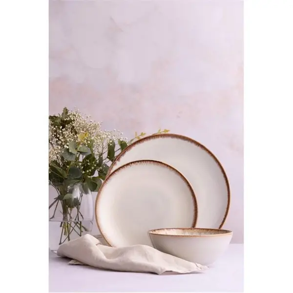 Image of Mason Cash Reactive Glaze Cream 12pc Dinnerset 12pc Cream 40919169000