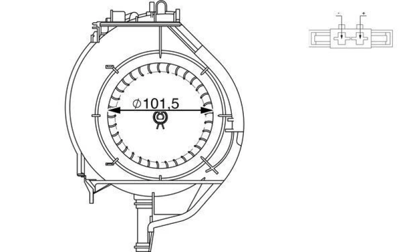 Image of Blower motor MAHLE AB 266 000S