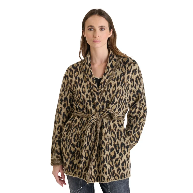 Image of Le Temps des cerises Womens long-sleeved cardigan Le Temps des cerises Barry Jaune Female XS