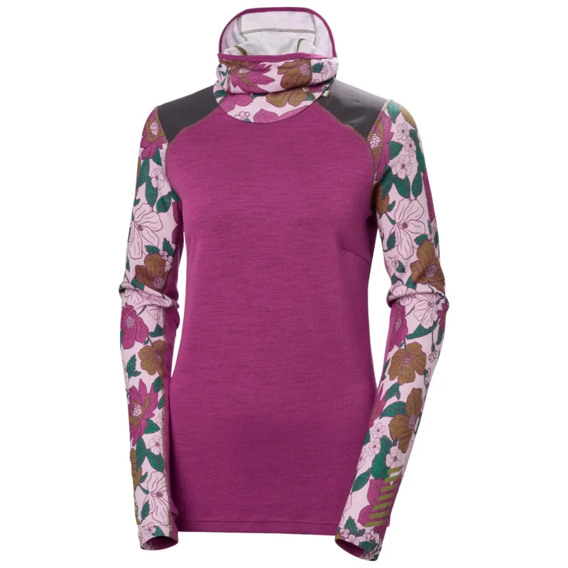Image of Helly Hansen Womens hooded sweatshirt Helly Hansen Lifa Midweight BLC Rose Female L
