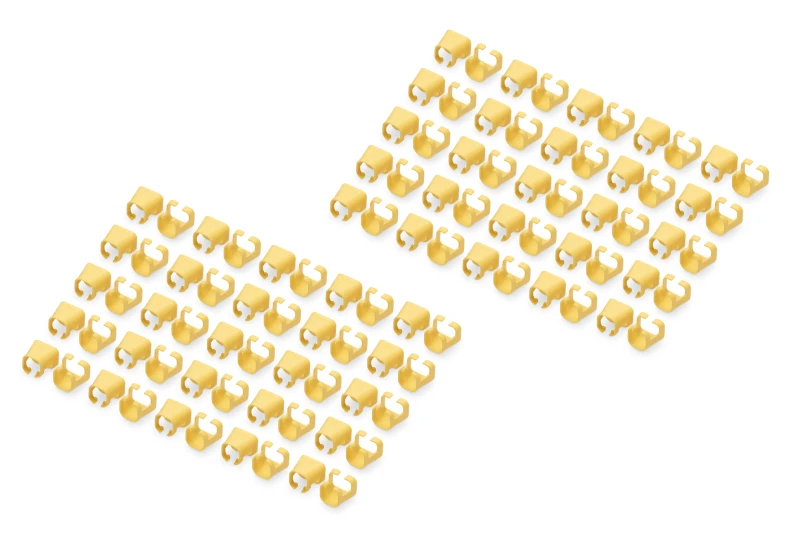 Image of Digitus Color clips for Patch cable - Yellow