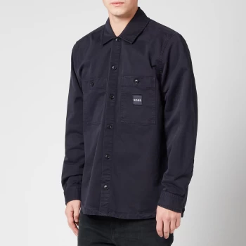 Image of Hugo Boss Locky Long Sleeve Shirt Navy Size L Men