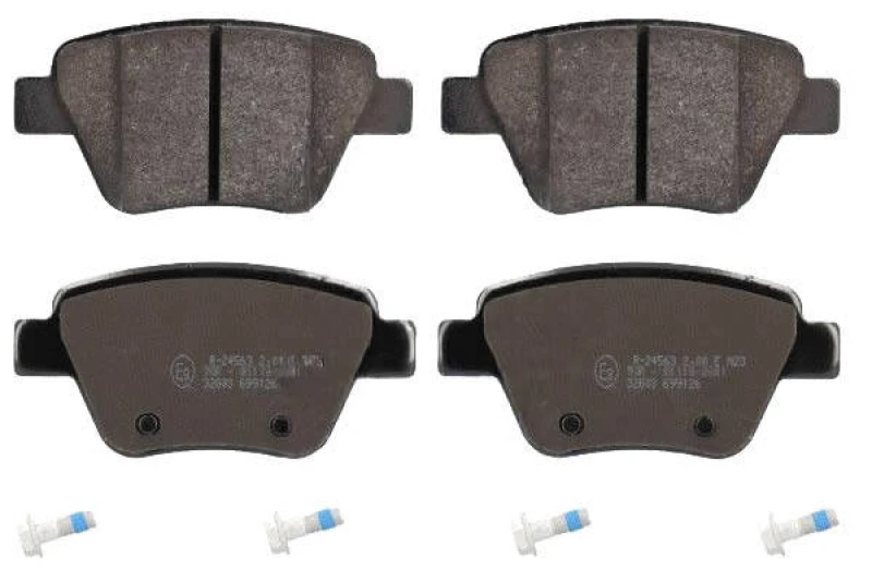 Image of Blue PRINT ADV184218 Brake pad set Rear Axle, with bolts/screws Brake Pad Set,disc brake (402)