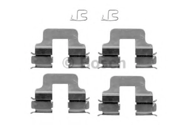 Image of Bosch Accessory Kit, disc brake pads 1 987 474 316 OPEL,BMW,FIAT,ZAFIRA B (A05),Corsa C Schragheck (X01),Meriva A (X03),Astra H Schragheck (A04)