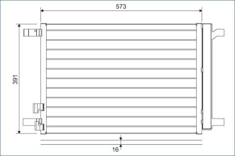 Image of Air conditioning condenser VALEO 822635