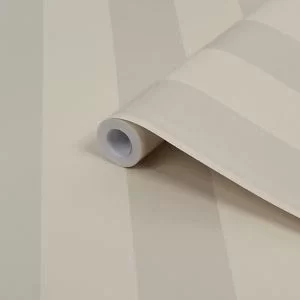 Image of Laura Ashley Lille Linen Stripe Smooth Wallpaper