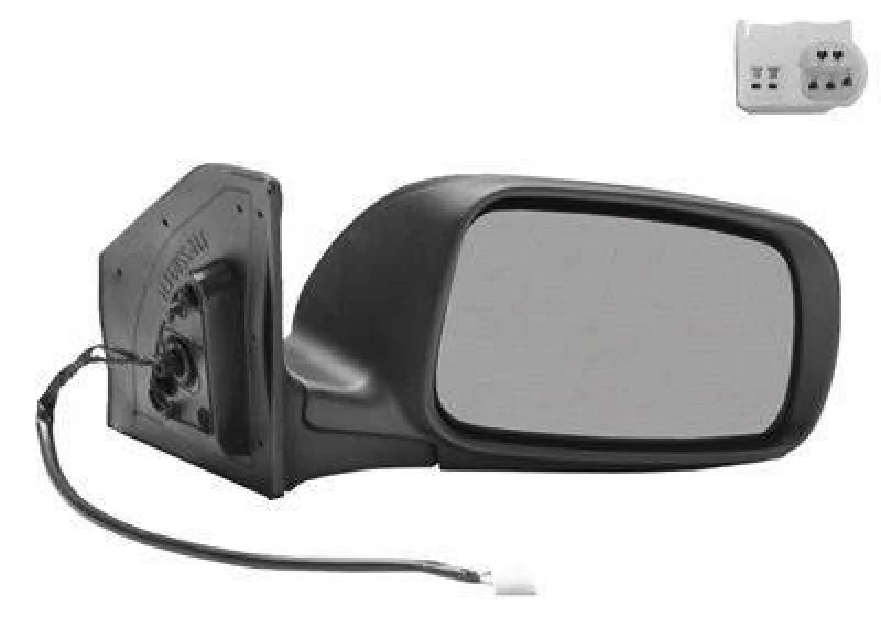 Image of VAN WEZEL 5307828 Wing mirror * HAGUS * Right, Heatable, primed Outside Mirror (50)