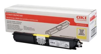 Image of OKI 44250721 Yellow Laser Toner Ink Cartridge
