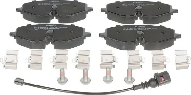 Image of Brake pad set MAPCO 106035