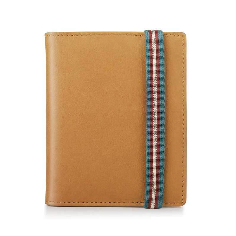 Image of PRIMEHIDE Leather Mens Slim RFID Leather Card Holder Wallet Cognac male 11 x 9 cm