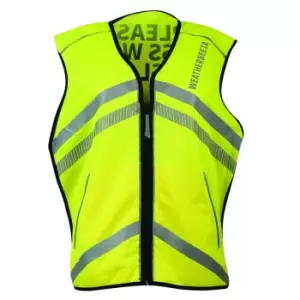 Image of Weatherbeeta Unisex Adult Please Pass Wide And Slow Reflective Vest (S) (Hi Vis Yellow)