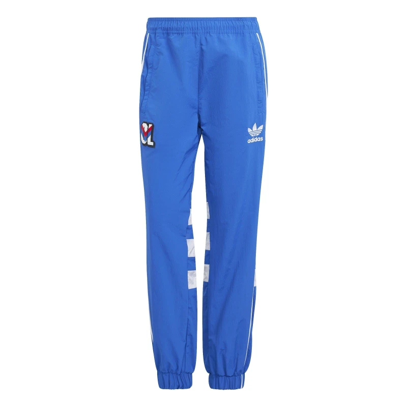 Image of adidas Olympique Lyonnais Originals 95/96 Tracksuit Bottoms Adults - Blue Blue XS