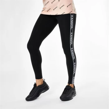 Image of Kangol Logo Leggings Ladies - Black Tape