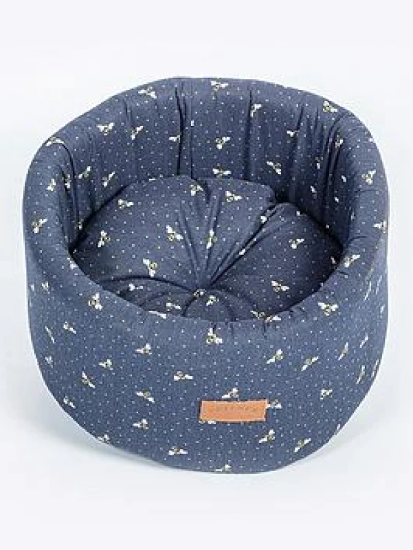 Image of FatFace Spotty Bees Cat Cosy Bed Large, Multi 77808