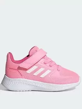 Image of adidas Infant Runfalcon 2.0, Pink/White, Size 3