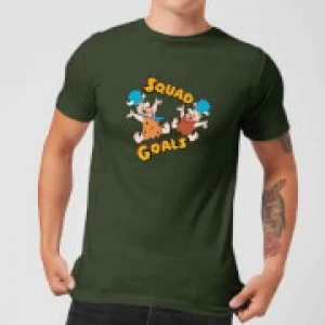 Image of The Flintstones Squad Goals Mens T-Shirt - Forest Green - L