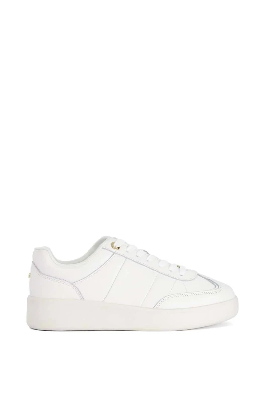 Image of Dune London Womens 'Enticing' Trainers in White Size: 4 White Female 4