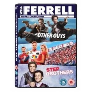 image of Will Ferrell Box Set Talladega Nights Step Brothers The Other Guys DVD