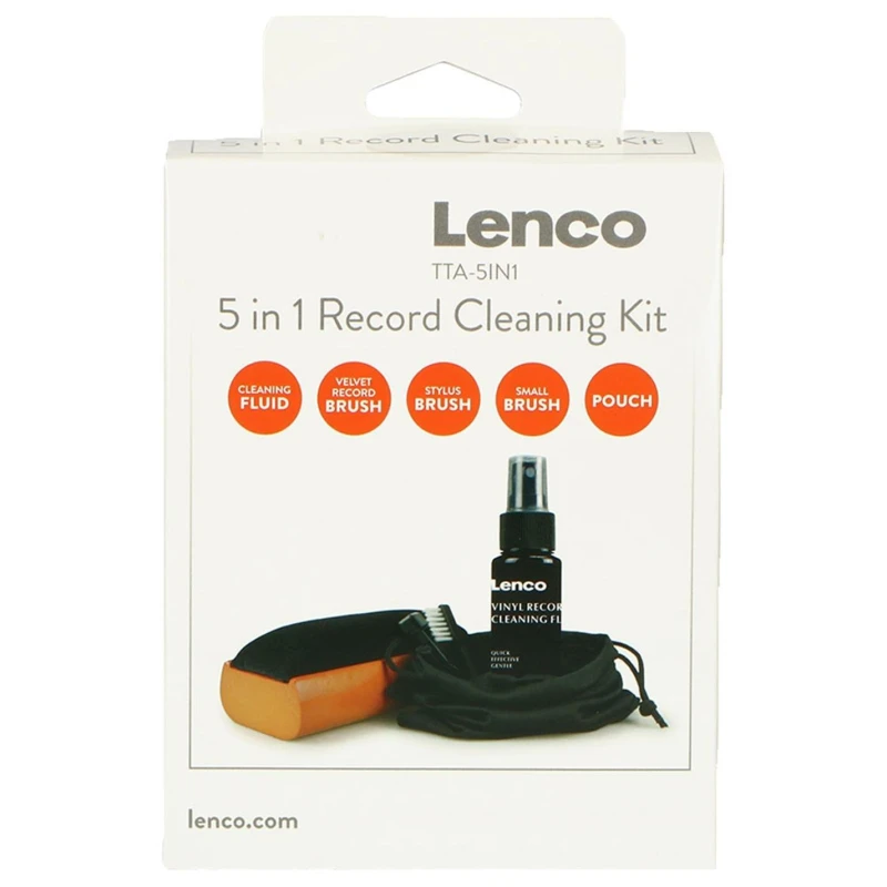 Image of Lenco Lenco Vinyl Cleaning Kit 5in1 - Black One Size