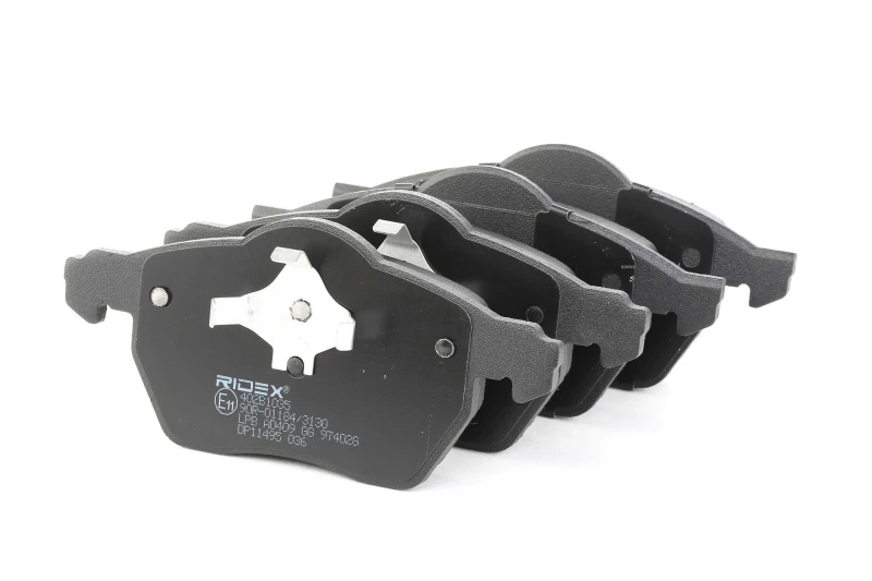 Image of RIDEX 402B1035 Brake pad set Front Axle, not prepared for wear warning indicator Brake Pad Set,disc brake (402)