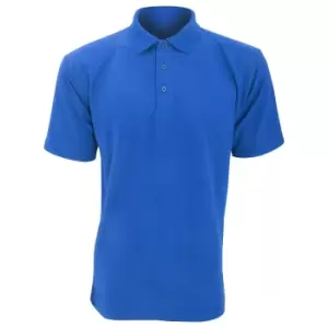 Image of UCC 50/50 Mens Plain PiquA Short Sleeve Polo Shirt (S) (Royal)