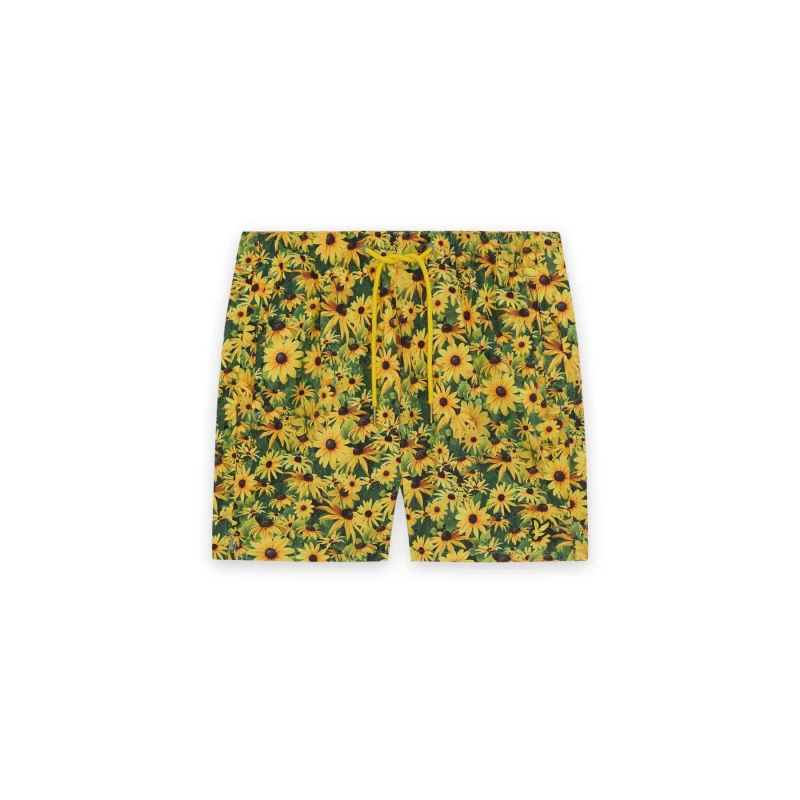 Image of Swim shorts Lyle & Scott Wild Garden Orange Male XS
