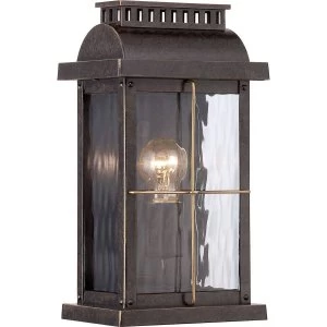 image of 1 Light Small Wall Lantern - Imperial Bronze Finish, E27