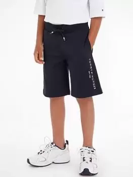 Image of Tommy Hilfiger Boys Essential Sweatshorts - Desert Sky, Navy, Size 8 Years