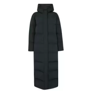 image of Superdry Long Line Puffer Coat - Blue