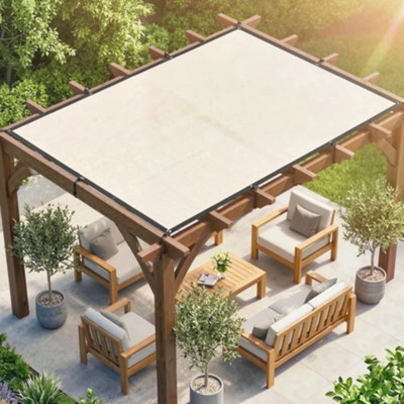 Image of OUTSUNNY Sun Shade Sail with UV Protection 2 x 3m Beige Size: 2m x 3m Beige Unisex 2m x 3m