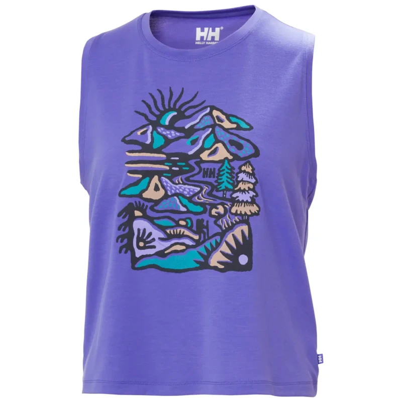 Image of Helly Hansen Womens tank top Helly Hansen Skog Graphic Violet Female L