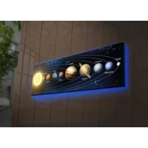 Image of 3090NASA-021 Multicolor Decorative LED Lighted Canvas Painting