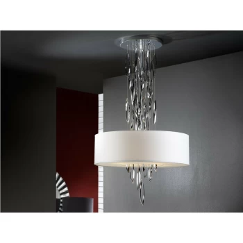 image of Schuller Domo - Pendant Light Cluster Drop, Chrome, White, 4x E14