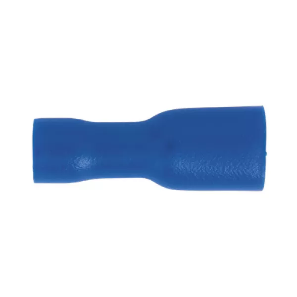 Image of Genuine SEALEY BT15 Fully Insulated Terminal 4.8mm Female Blue Pack of 100