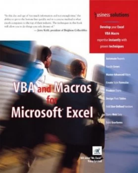 Image of Vba and Macros for Microsoft Excel by Bill Jelen Book