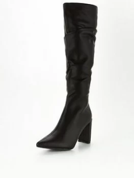 image of Public Desire Mine Knee High - Black, Size 4, Women