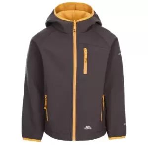 Image of Trespass Childrens/Kids Kian Softshell Jacket (7/8 Years) (Dark Grey)