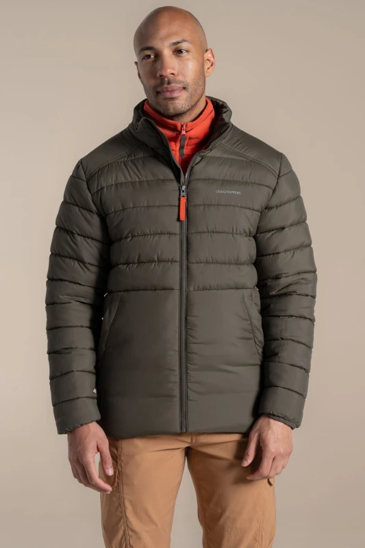 Image of Craghoppers Craghoppers Men Dalesway Padded Water-Repellent Jacket in Dark Green Size: Medium Dark Green M Male 5063260128780