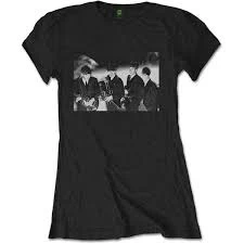 Image of The Beatles - Smiles Photo Womens X-Large T-Shirt - Black
