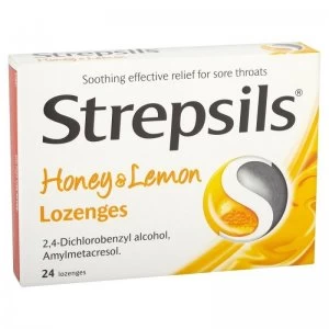 Image of Strepsils Honey And Lemon 24 Lozenges